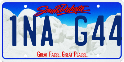 SD license plate 1NAG44