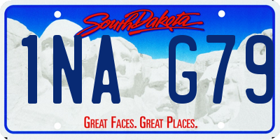 SD license plate 1NAG79