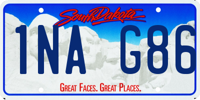 SD license plate 1NAG86