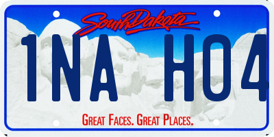 SD license plate 1NAH04