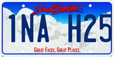 SD license plate 1NAH25