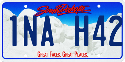 SD license plate 1NAH42