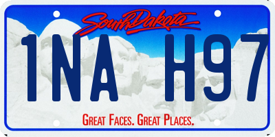 SD license plate 1NAH97