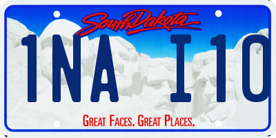 SD license plate 1NAI10
