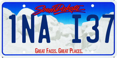 SD license plate 1NAI37