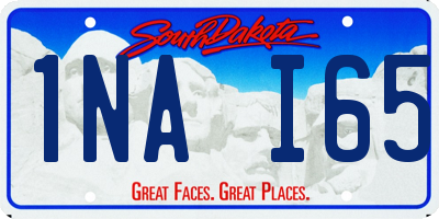 SD license plate 1NAI65