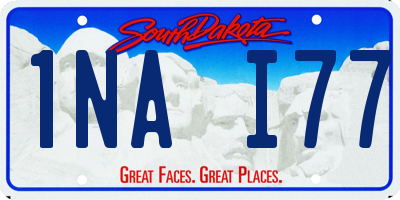 SD license plate 1NAI77