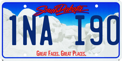 SD license plate 1NAI90