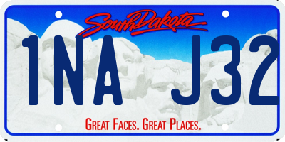 SD license plate 1NAJ32