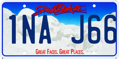 SD license plate 1NAJ66