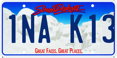 SD license plate 1NAK13