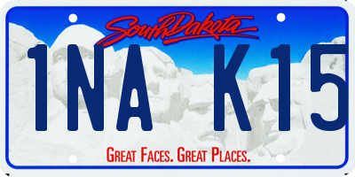 SD license plate 1NAK15