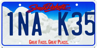 SD license plate 1NAK35