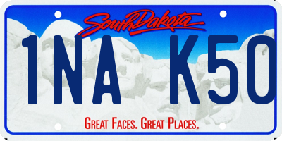 SD license plate 1NAK50
