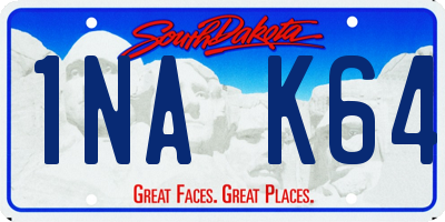 SD license plate 1NAK64