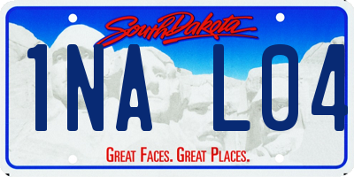 SD license plate 1NAL04