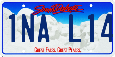 SD license plate 1NAL14