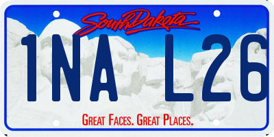 SD license plate 1NAL26