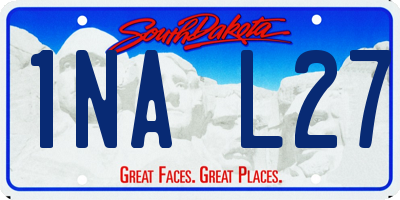 SD license plate 1NAL27