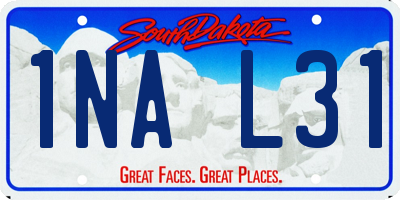 SD license plate 1NAL31