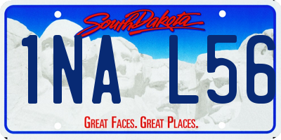 SD license plate 1NAL56