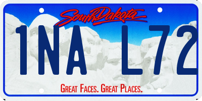 SD license plate 1NAL72