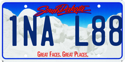 SD license plate 1NAL88