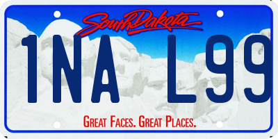 SD license plate 1NAL99