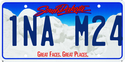SD license plate 1NAM24