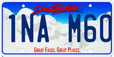 SD license plate 1NAM60