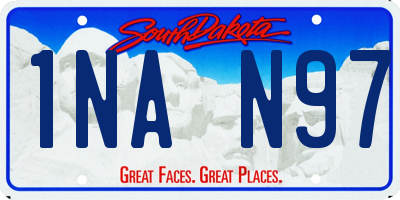 SD license plate 1NAN97