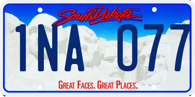 SD license plate 1NAO77
