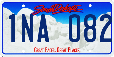 SD license plate 1NAO82