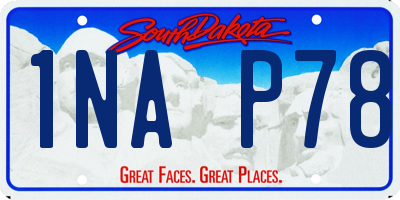 SD license plate 1NAP78