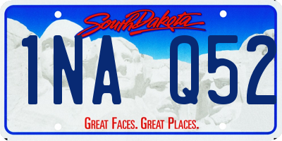 SD license plate 1NAQ52