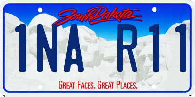 SD license plate 1NAR11