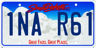 SD license plate 1NAR61