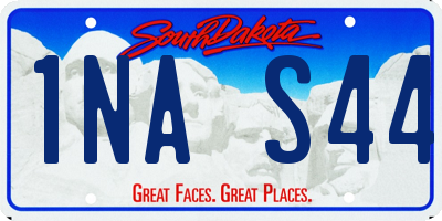 SD license plate 1NAS44