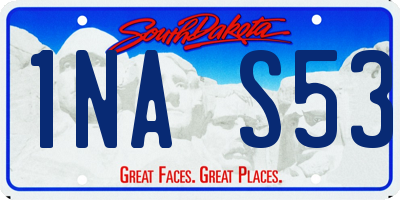 SD license plate 1NAS53