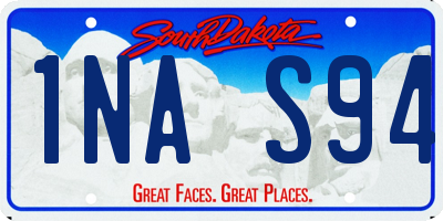 SD license plate 1NAS94
