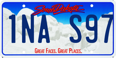 SD license plate 1NAS97