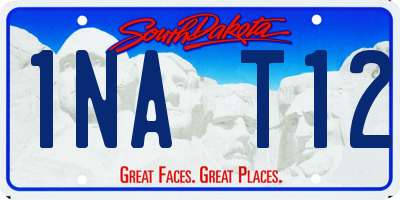SD license plate 1NAT12