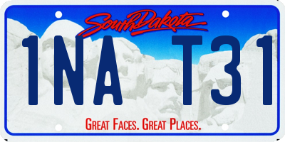 SD license plate 1NAT31