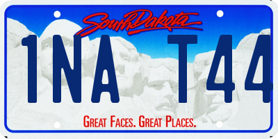 SD license plate 1NAT44