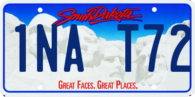 SD license plate 1NAT72