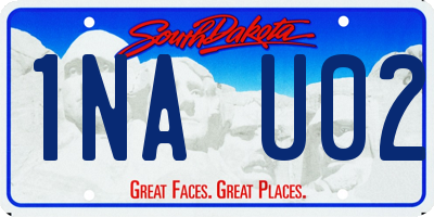 SD license plate 1NAU02