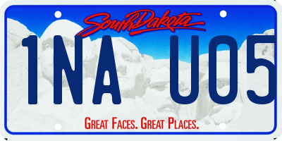 SD license plate 1NAU05