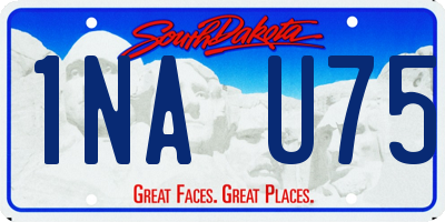 SD license plate 1NAU75