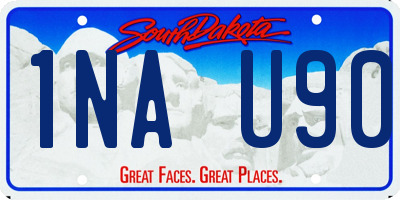 SD license plate 1NAU90