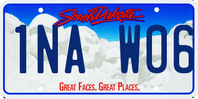 SD license plate 1NAW06